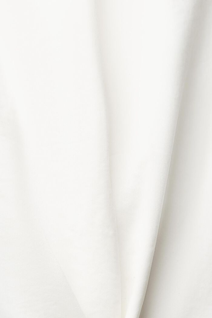 Šaty s laclem, z bavlněného streče, OFF WHITE, detail image number 3