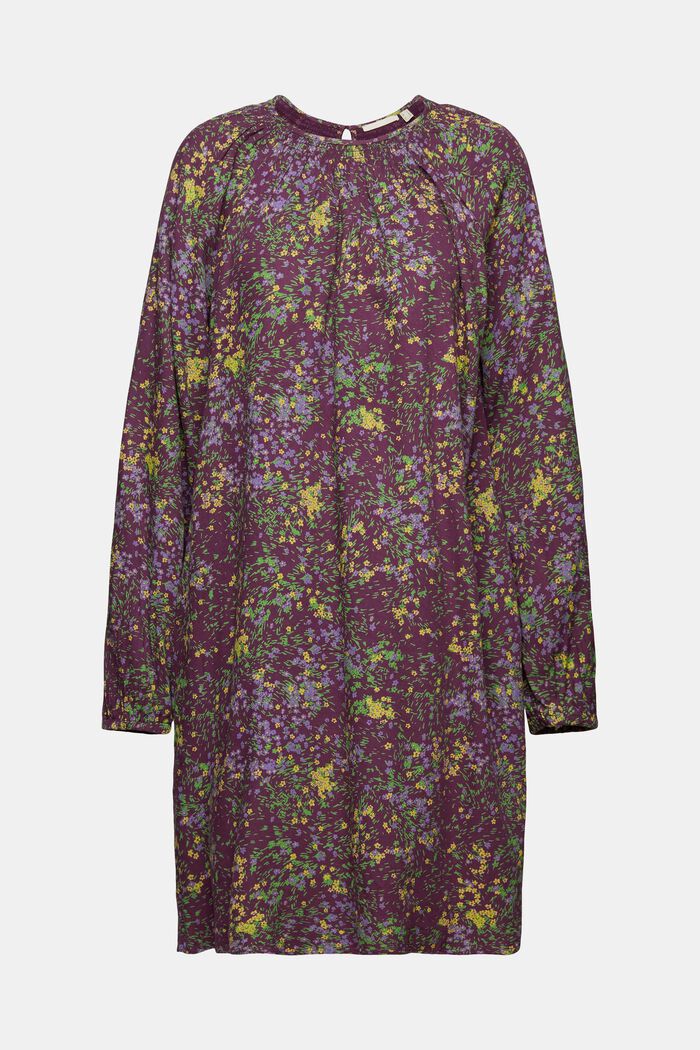 Květované mini šaty, DARK PURPLE, detail image number 6