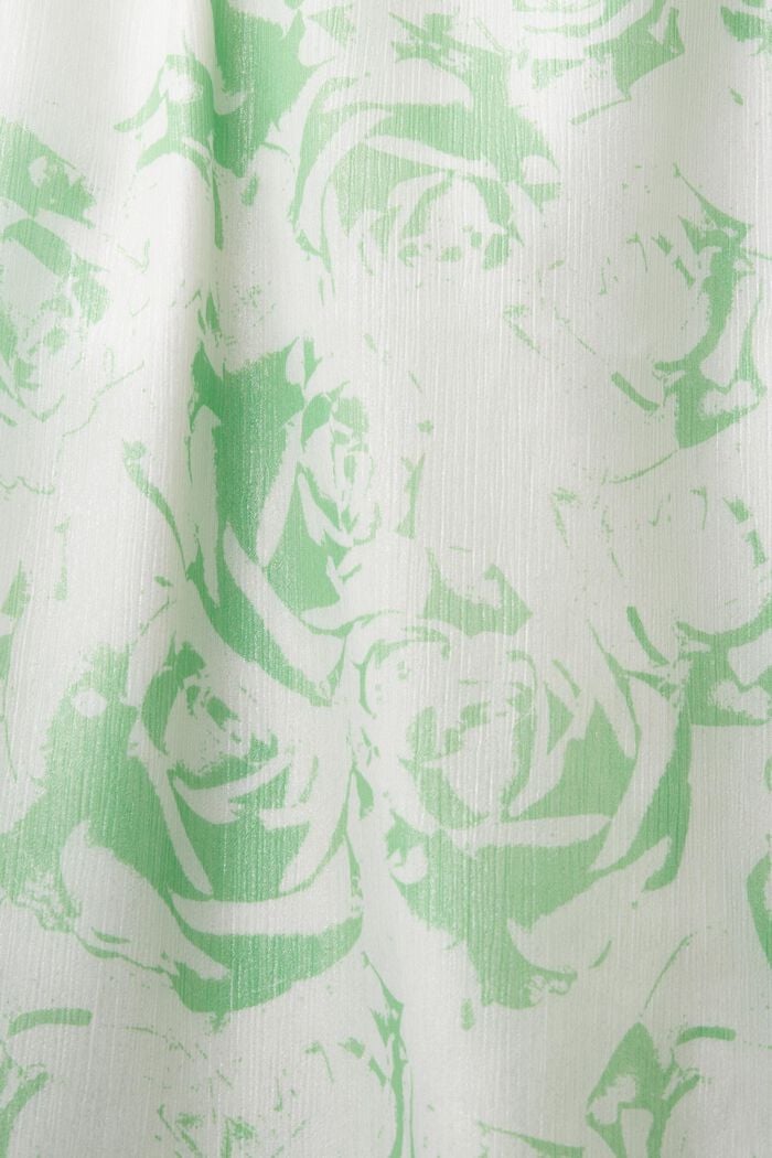 Potištěné šifonové maxi šaty s odhalenými rameny, CITRUS GREEN, detail image number 5