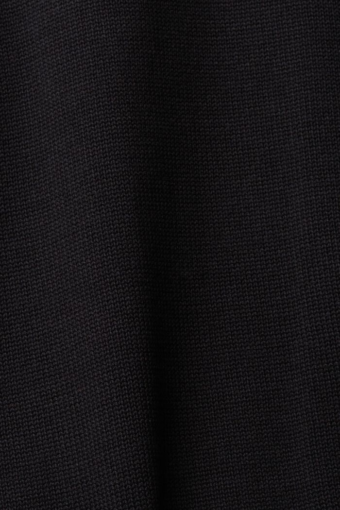 Pletené šaty, 100% bavlna, BLACK, detail image number 5