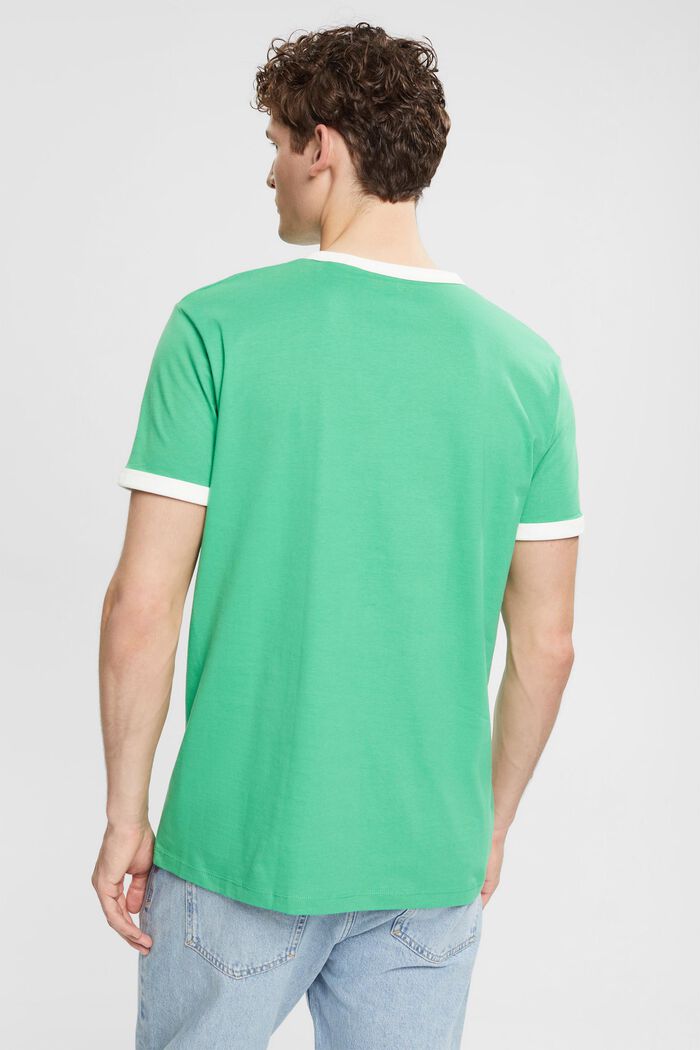 Žerzejové tričko s natištěným logem, GREEN, detail image number 3