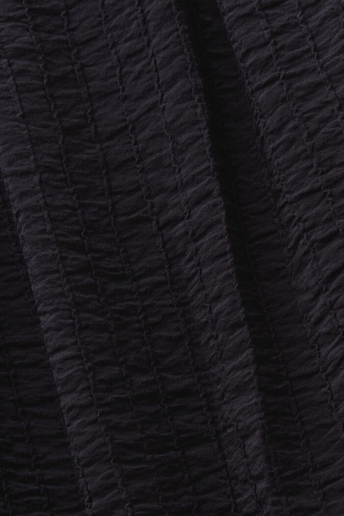 Nařasené texturované minišaty, BLACK, detail image number 5