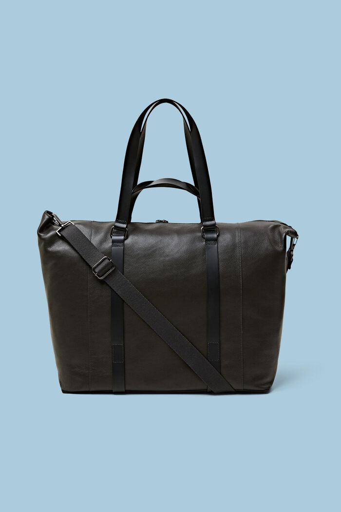 Kožená taška weekender, DARK GREY, detail image number 0