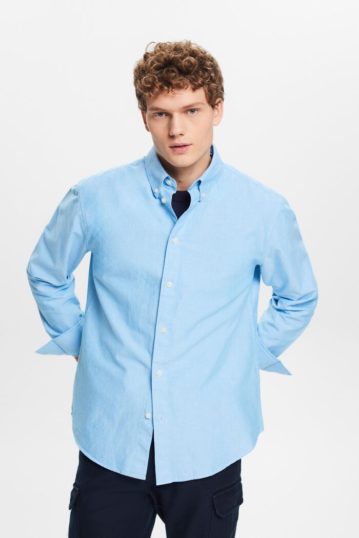 Košile z bavlněného materiálu Oxford, BLUE, detail image number 0