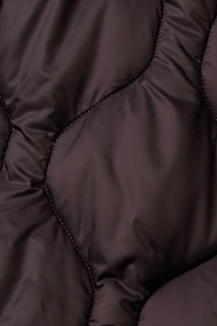 CURVY: prošívaný kabát, ANTHRACITE, detail image number 1