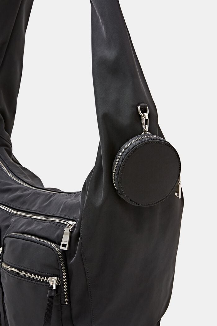 Nylonová taška přes rameno, BLACK, detail image number 1