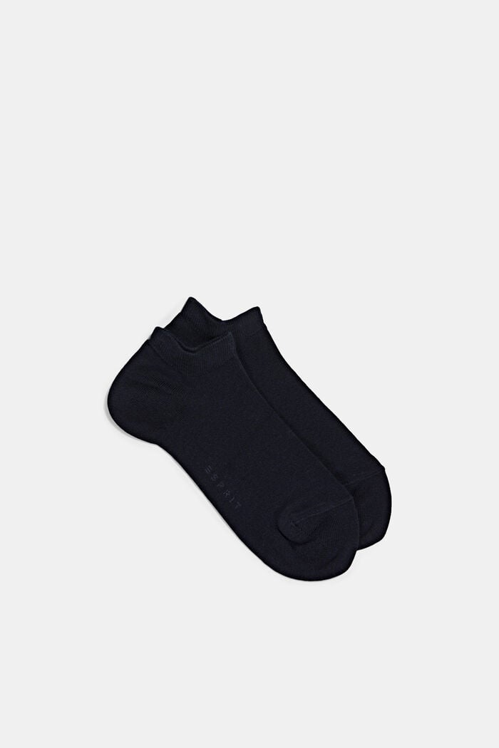 Nízké ponožky, 2 páry, směs s bio bavlnou, MARINE, overview