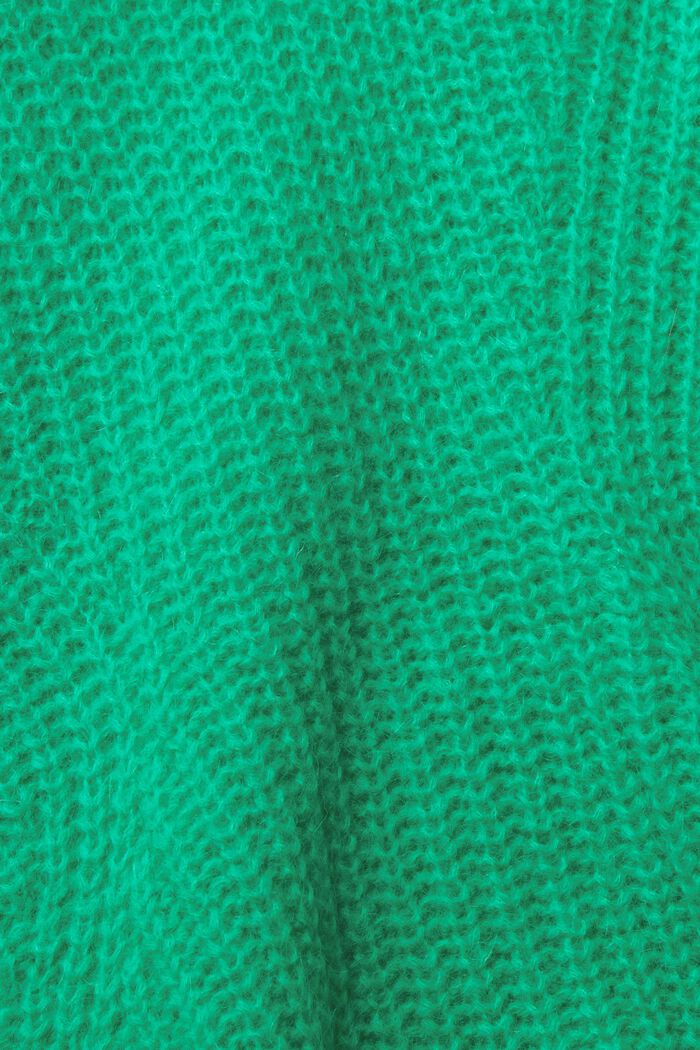 Robustní pletený pulovr s alpakou, LIGHT GREEN, detail image number 1