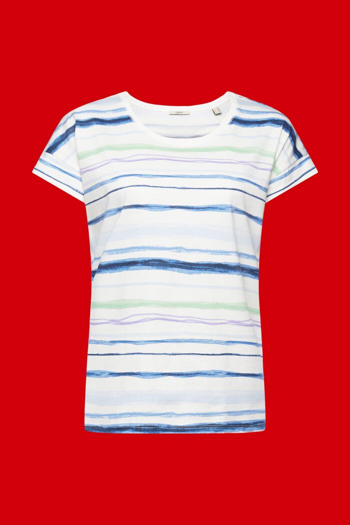 Pruhované bavlněné tričko, NEW OFF WHITE, detail image number 5