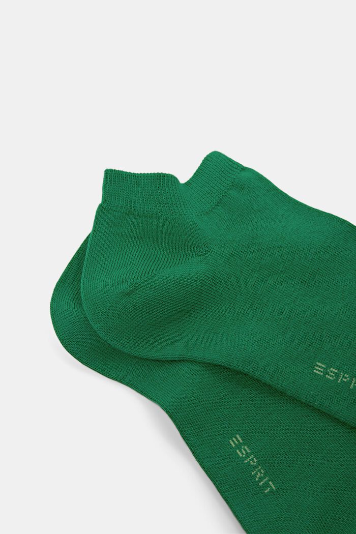 Nízké ponožky, 2 páry, směs s bio bavlnou, GRASS GREEN, detail image number 2