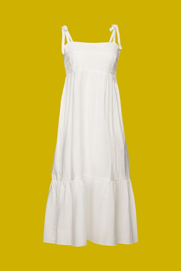 Midi šaty s vyšíváním, LENZING™ ECOVERO™, WHITE, detail image number 6