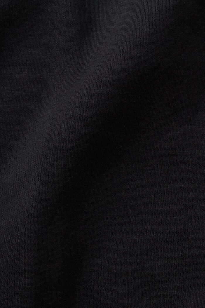 Mikina s pruhovanými rukávy, BLACK, detail image number 4