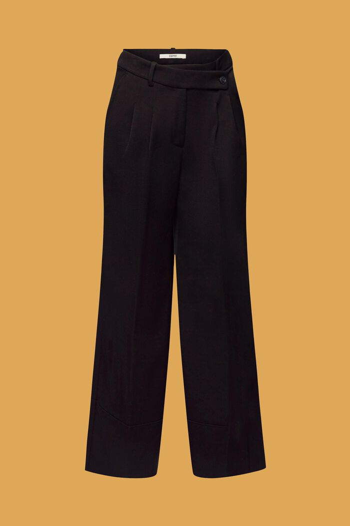Kalhotová sukně s příměsí viskózy, BLACK, detail image number 6