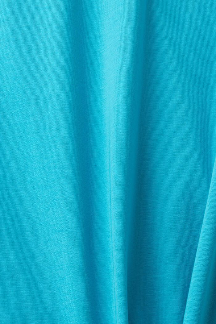 Žerzejové tričko s kulatým výstřihem, AQUA GREEN, detail image number 5