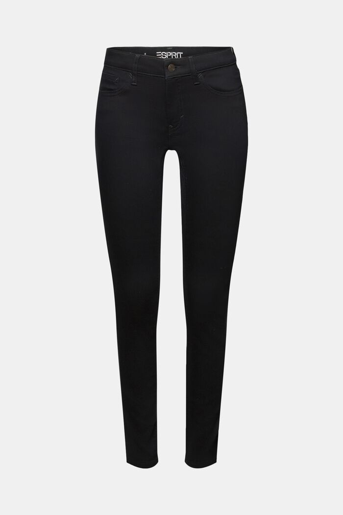 Skinny džíny se střední výškou pasu, BLACK RINSE, detail image number 6