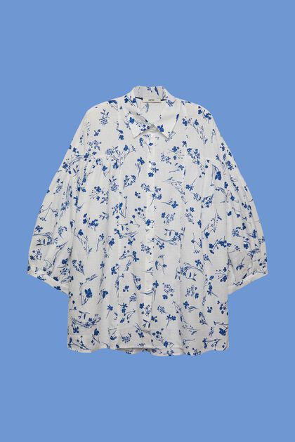 CURVY: oversize košilová halenka, 100% bavlna