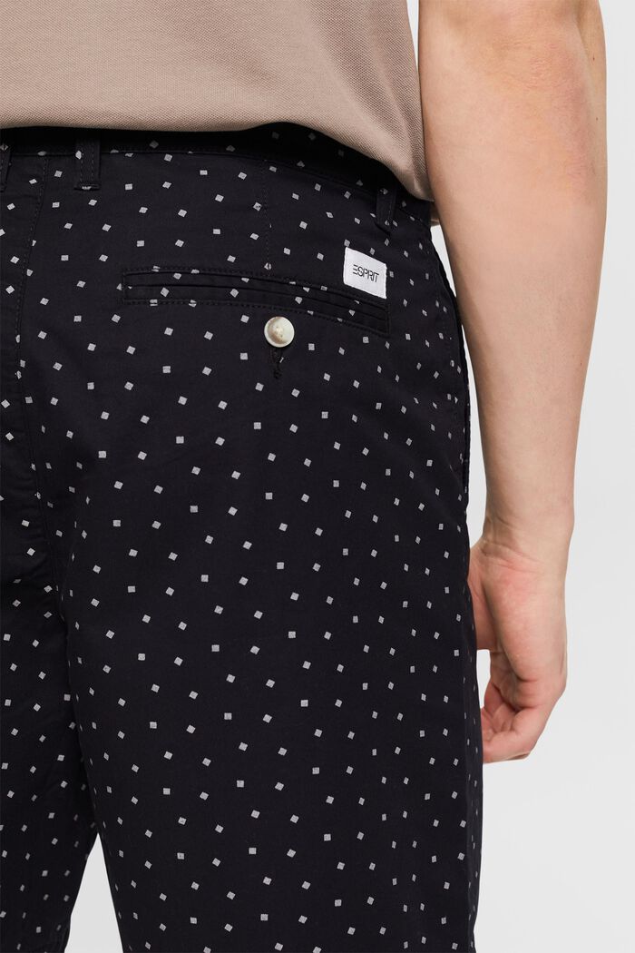 Chino šortky s potiskem, BLACK, detail image number 3