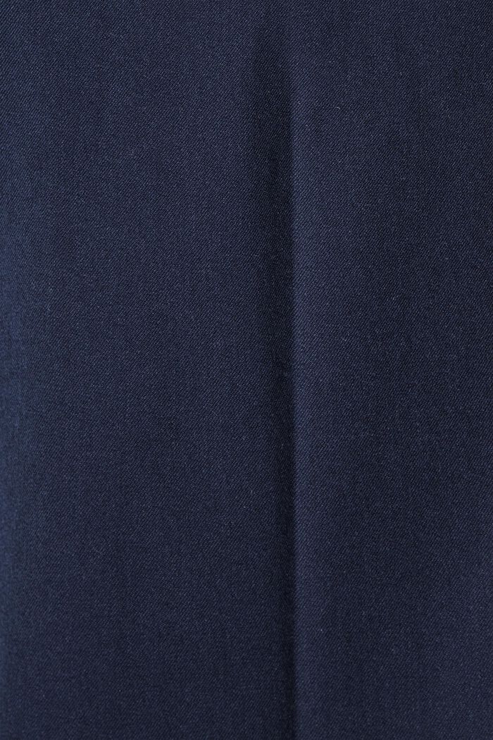 Strečové kalhoty ze směsi s bavlnou, NAVY, detail image number 4