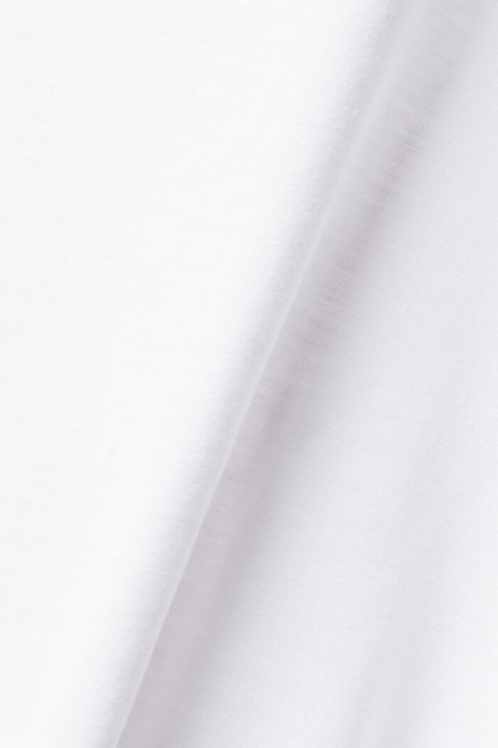 Tričko s flitrovými detaily, LENZING™ ECOVERO™, WHITE, detail image number 5