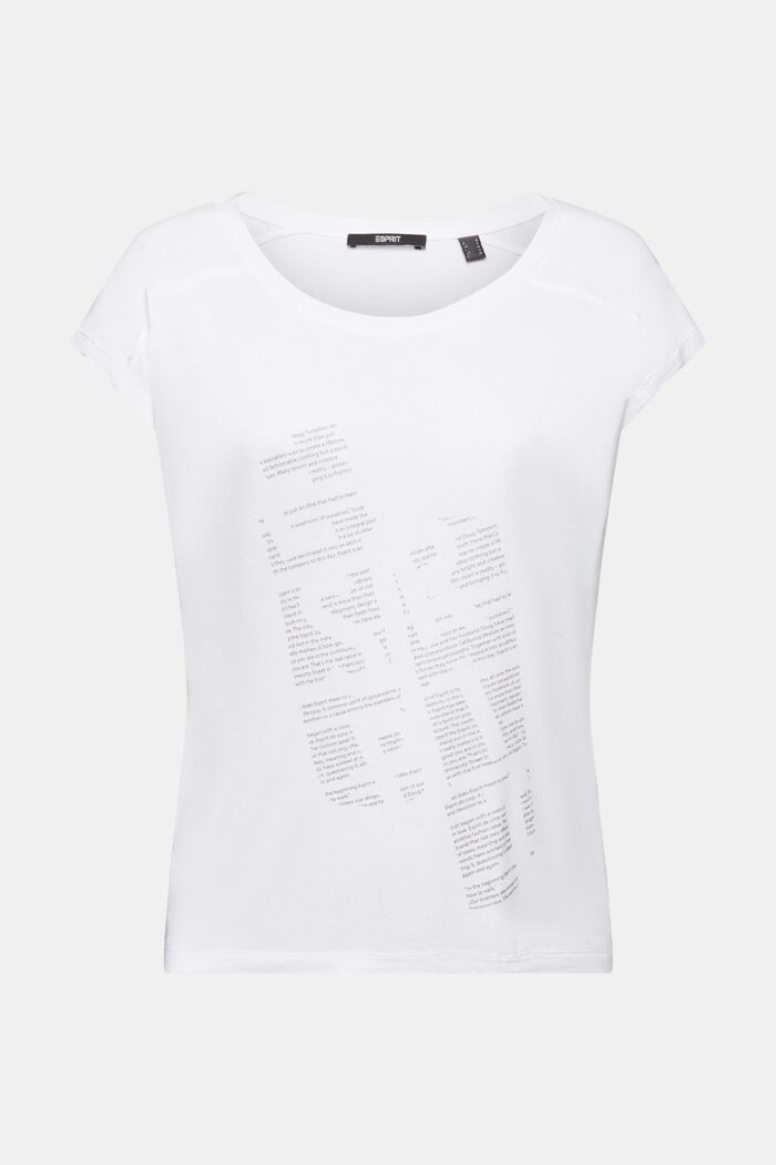 Tričko s potiskem vpředu, LENZING™ ECOVERO™, WHITE, detail image number 6