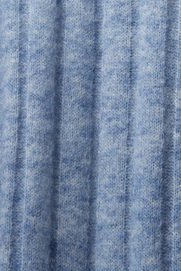 Dlouhý žebrový pletený kardigan s opaskem, BLUE LAVENDER, detail image number 5