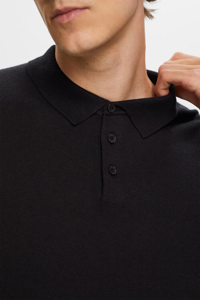Pletený overal s polokošilovým límcem, TENCEL™, BLACK, detail image number 2