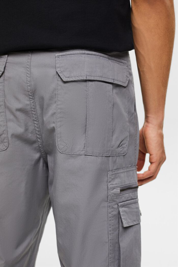 Keprové cargo kalhoty s rovnými nohavicemi, MEDIUM GREY, detail image number 3