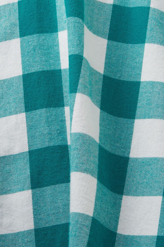 Flanelová košile z udržitelné bavlny s kárem vichy, EMERALD GREEN, detail image number 4