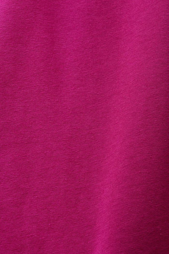 Tílko, strečová bavlna, DARK PINK, detail image number 5