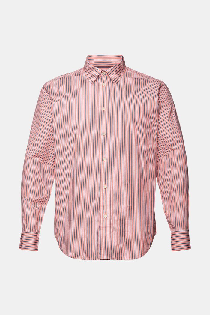 Košile s proužky, 100% bavlna, CORAL RED, detail image number 6
