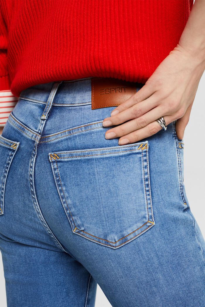 Skinny džíny s vysokým pasem, BLUE LIGHT WASHED, detail image number 3