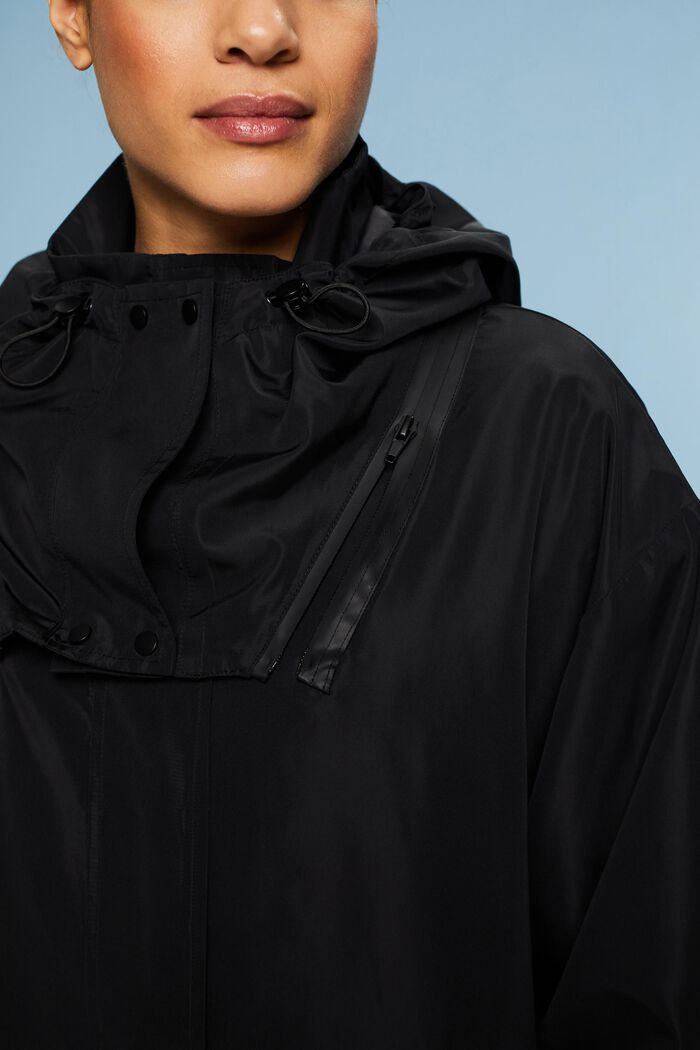 Kabát s odnímatelnou kapucí, BLACK, detail image number 3