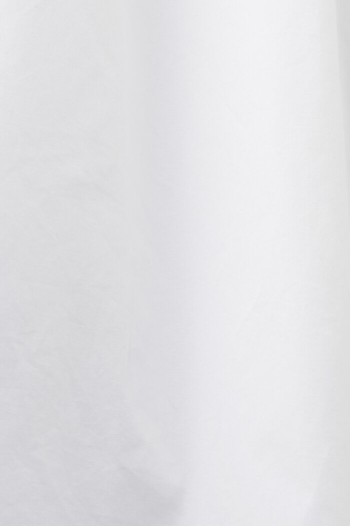 Košilová halenka s volným střihem, 100% bavlna, WHITE, detail image number 5