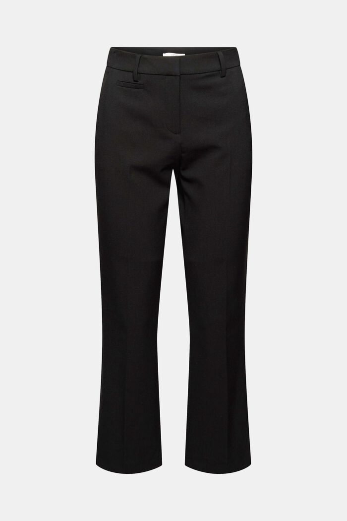 Zkrácené kalhoty s rozšířenými nohavicemi, BLACK, detail image number 5