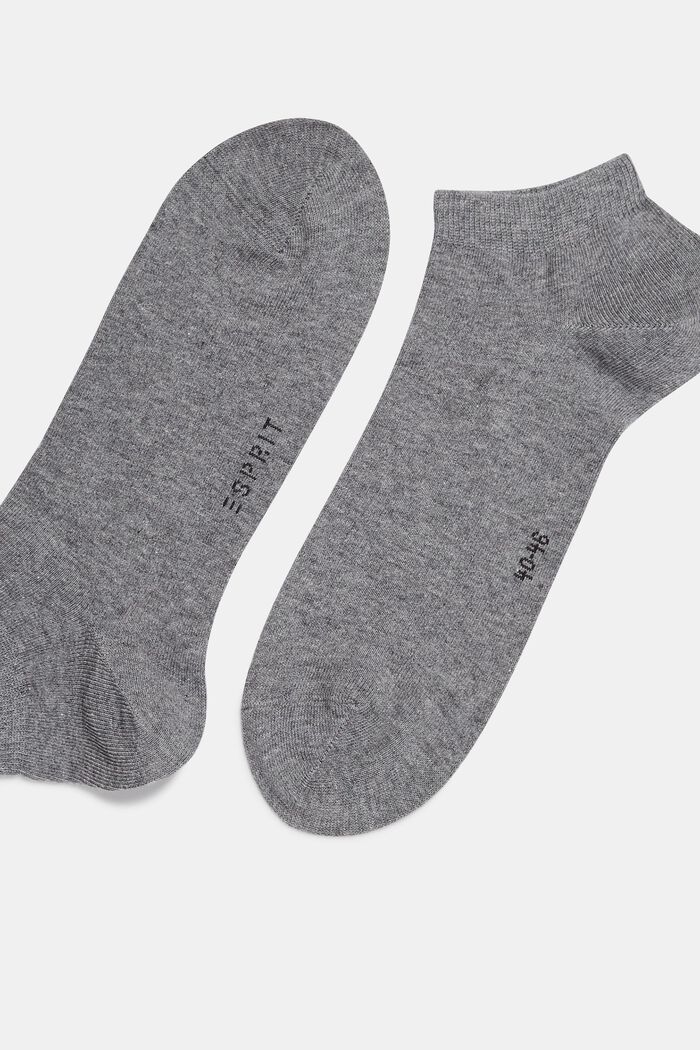 5 párů nízkých ponožek, ze směsi s bavlnou, LIGHT GREY MELANGE, detail image number 1