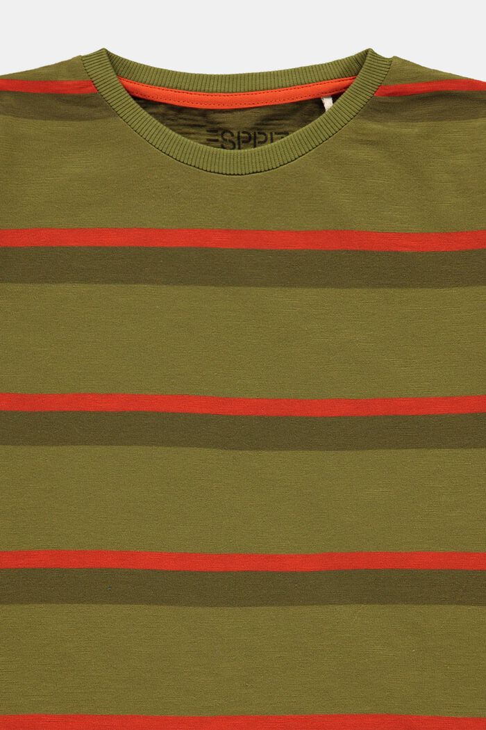 Proužkované tričko ze 100% bavlny, LEAF GREEN, detail image number 2