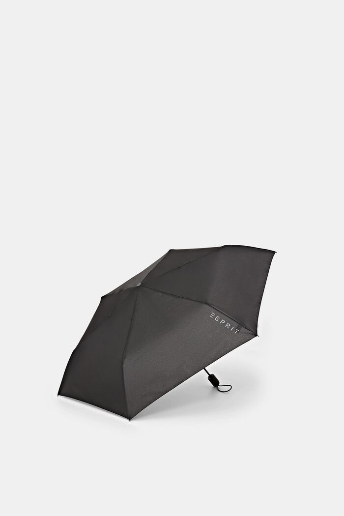 Černý skládací deštník Easymatic slimline, BLACK, detail image number 2