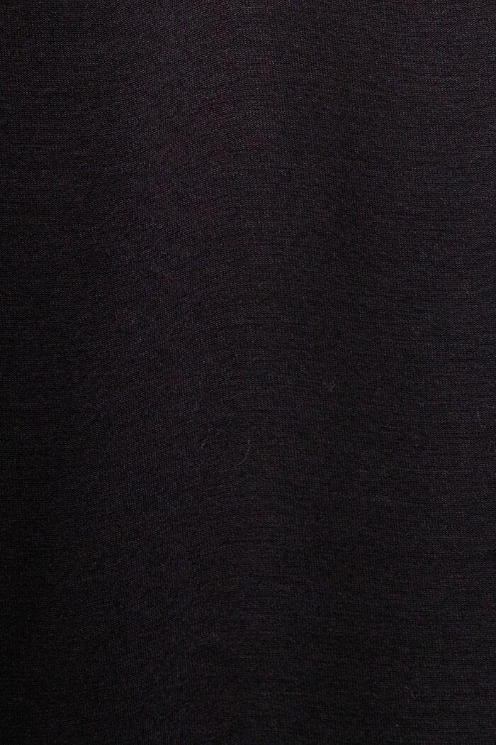 Košilové šaty z žerzeje s páskem, BLACK, detail image number 6