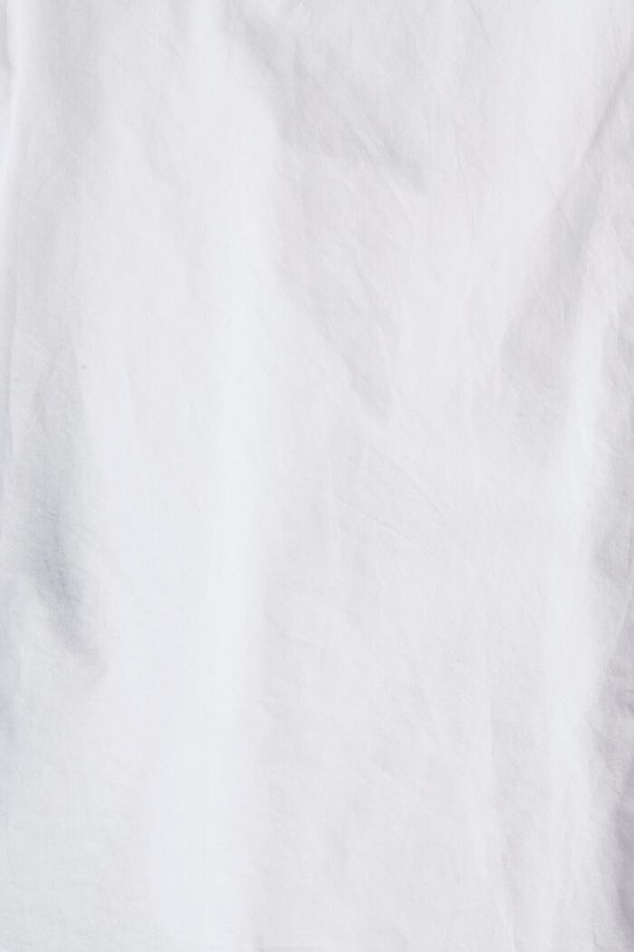 Halenka s kalichovým výstřihem, bio bavlna, WHITE, detail image number 4