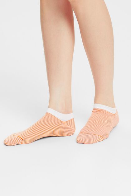 Proužkované kotníkové ponožky, 2 páry v balení