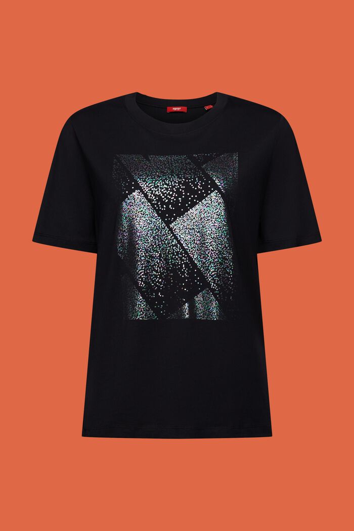 Tričko s holografickým potiskem, BLACK, detail image number 5