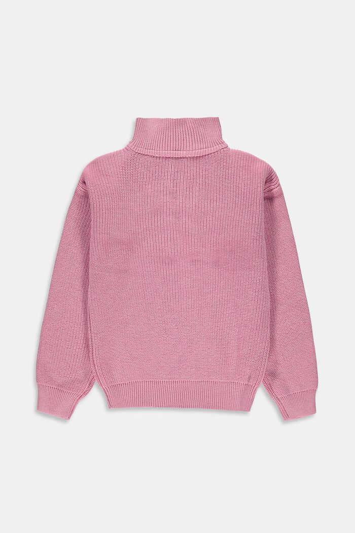 Pletený pulovr s límečkem na zip