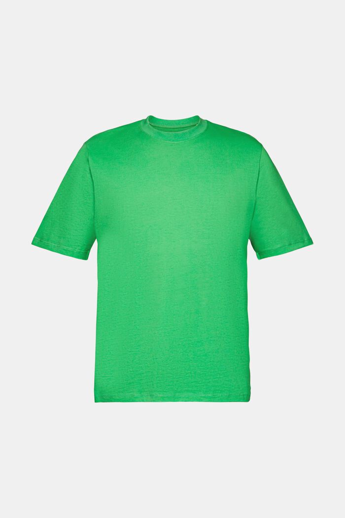 Bavlněné tričko s kulatým výstřihem, GREEN, detail image number 7