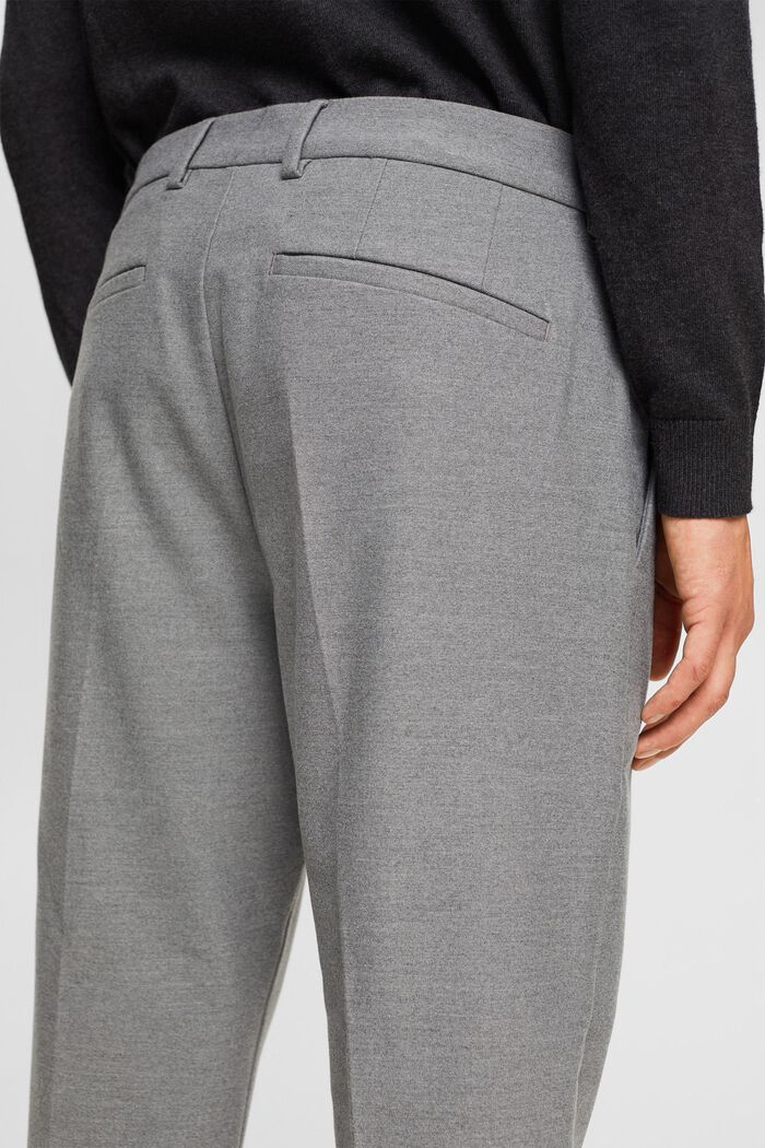 Flanelové kalhoty s úzkým střihem Slim Fit, GREY, detail image number 4