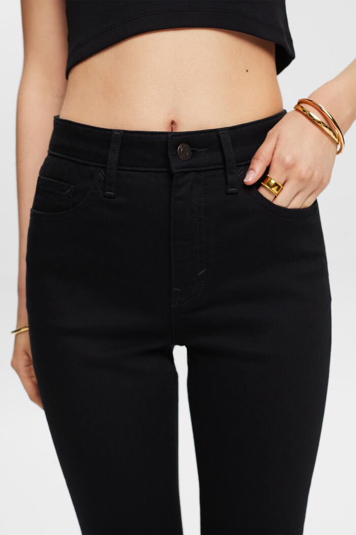 Skinny džíny s vysokým pasem, BLACK RINSE, detail image number 4