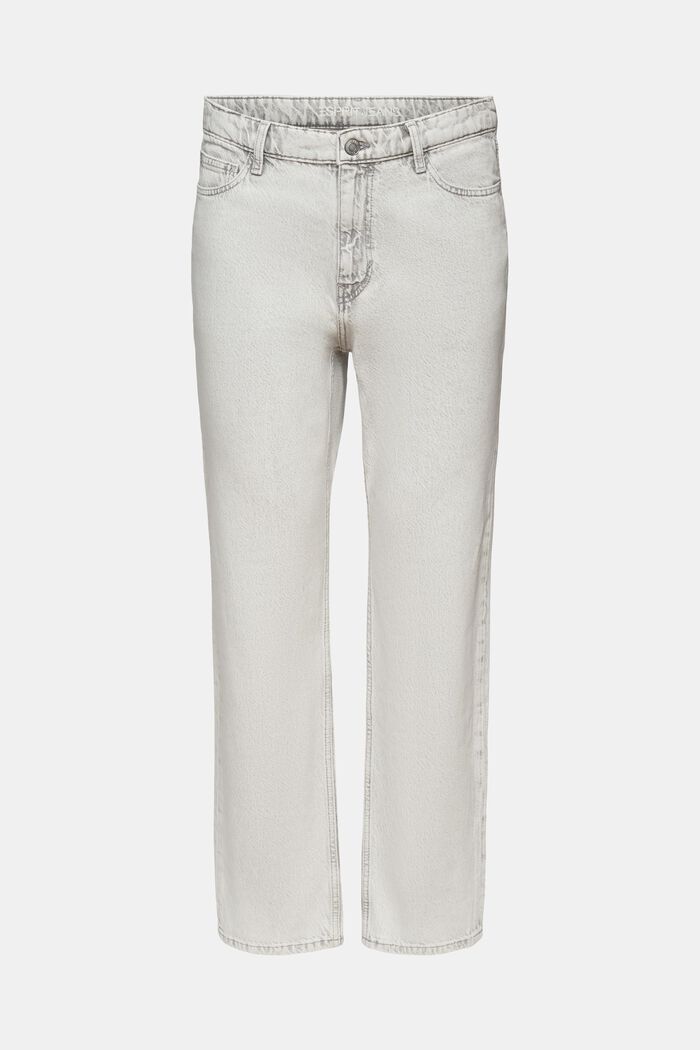 Retro pohodlné džíny se středně vysokým pasem, GREY LIGHT WASHED, detail image number 6