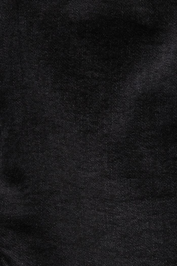 Retro klasické džínové šortky, BLACK DARK WASHED, detail image number 5