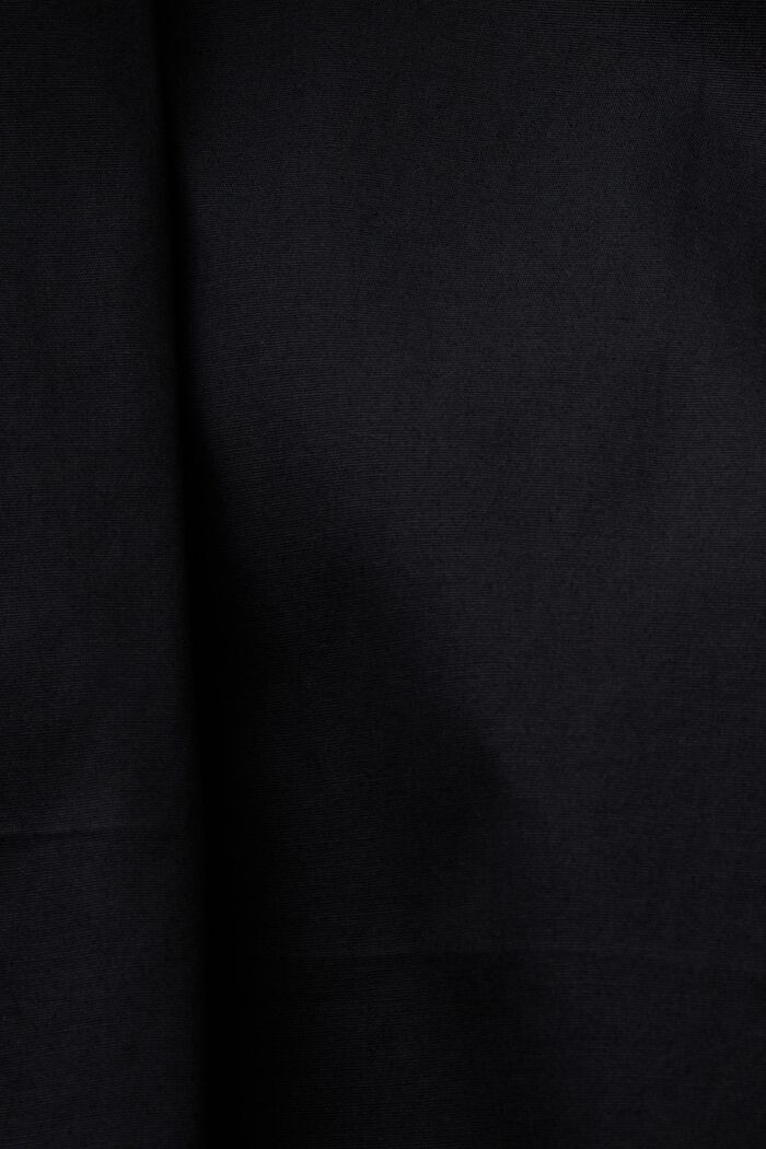 Popelínová košile s dlouhým rukávem, BLACK, detail image number 5
