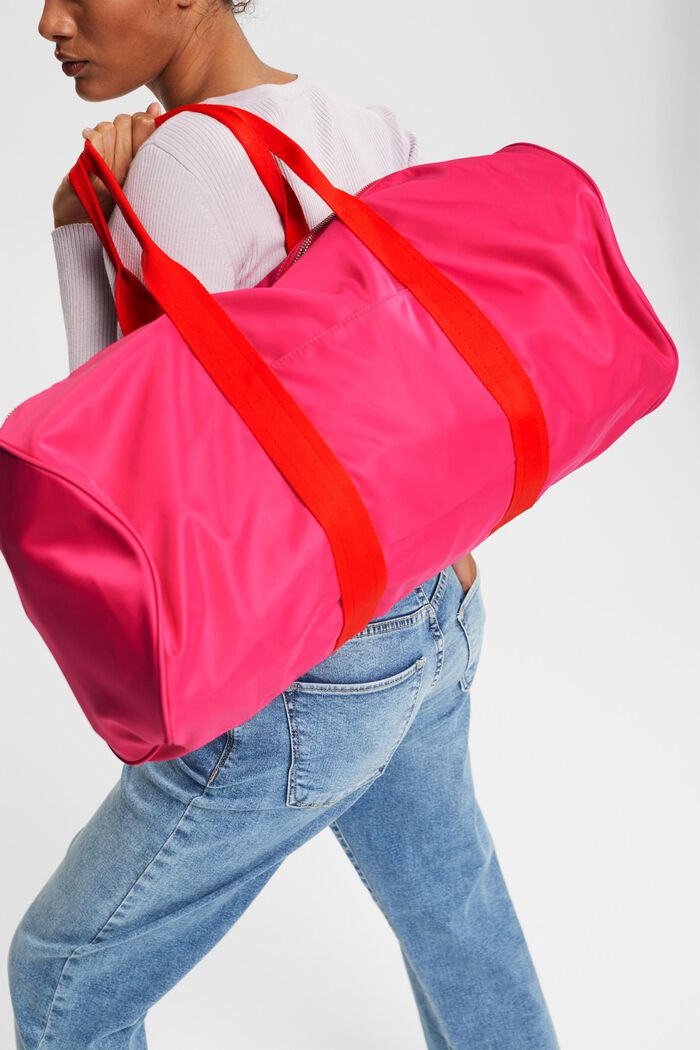 Velká cestovní taška ve stylu duffle bag, PINK FUCHSIA, detail image number 3