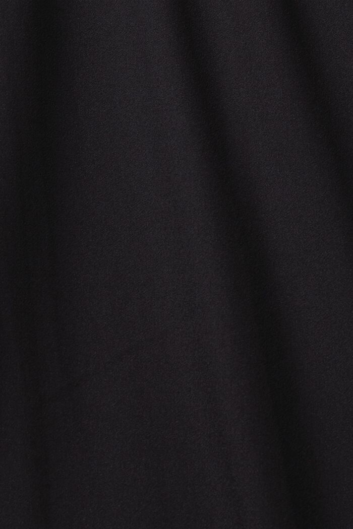 Krepové šaty s laserově řezanými detaily, BLACK, detail image number 7